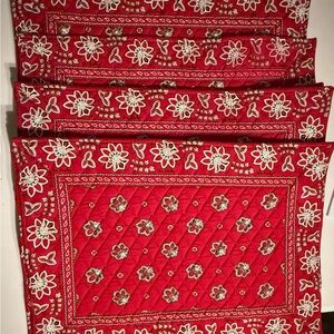 Vintage Vera Bradley Placemat in BANDANA RED in New/Like New condition. No monog
